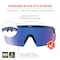 Ergodyne AEGIR-MI, Safety Glasses, Blue Mirror Lens, Clear Smoke Frame, Half-Frame AEGIR-MI - alternate 4